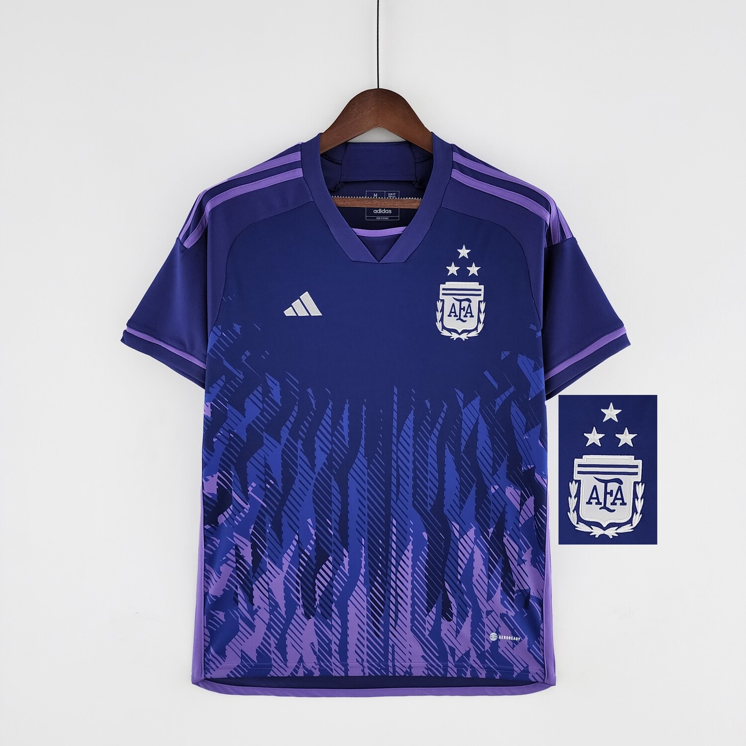 Argentina 2022 Away 3 Star Men&#39;s Jersey- Player Issue