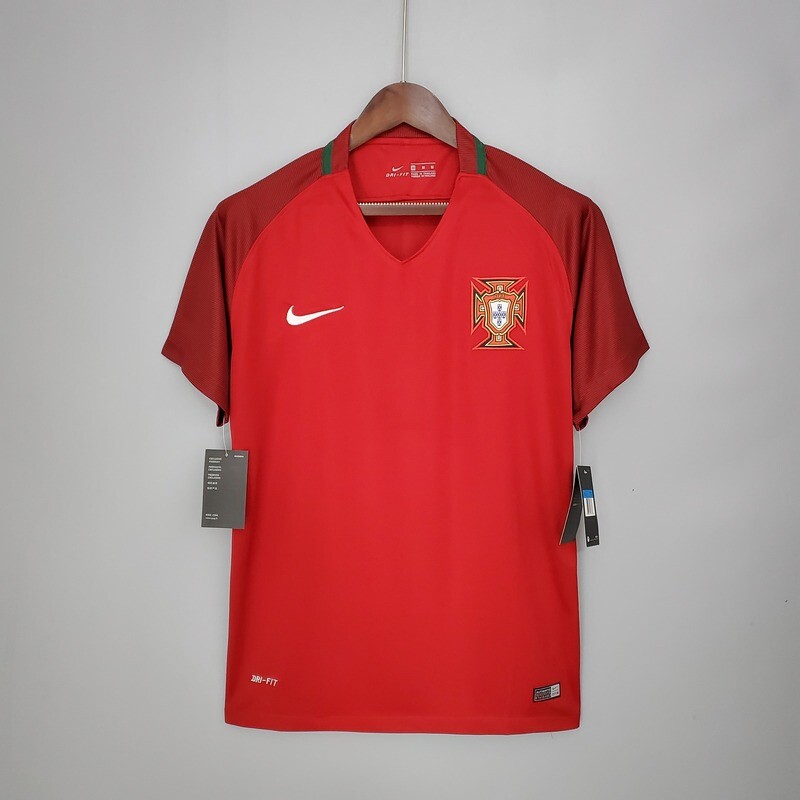 Portugal 2016 Home Men&#39;s Jersey- Retro