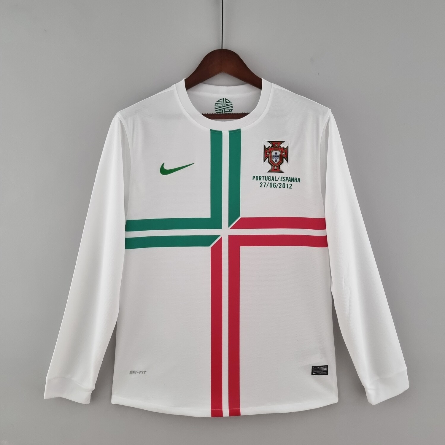 Portugal 2012 Away Men&#39;s Long Sleeve Jersey- Retro