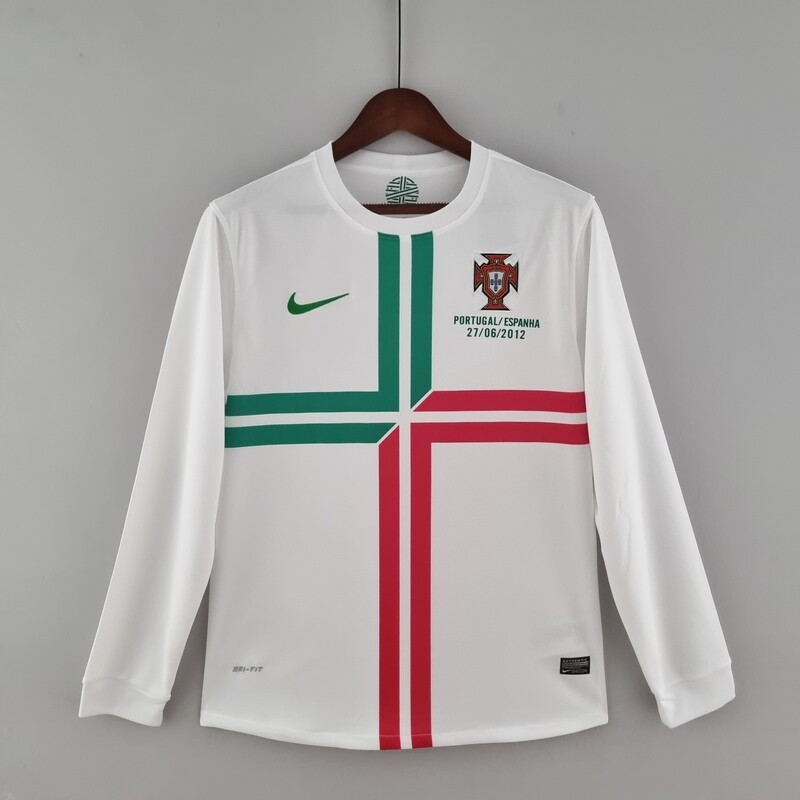 Portugal 2012 Away Men&#39;s Long Sleeve Jersey- Retro