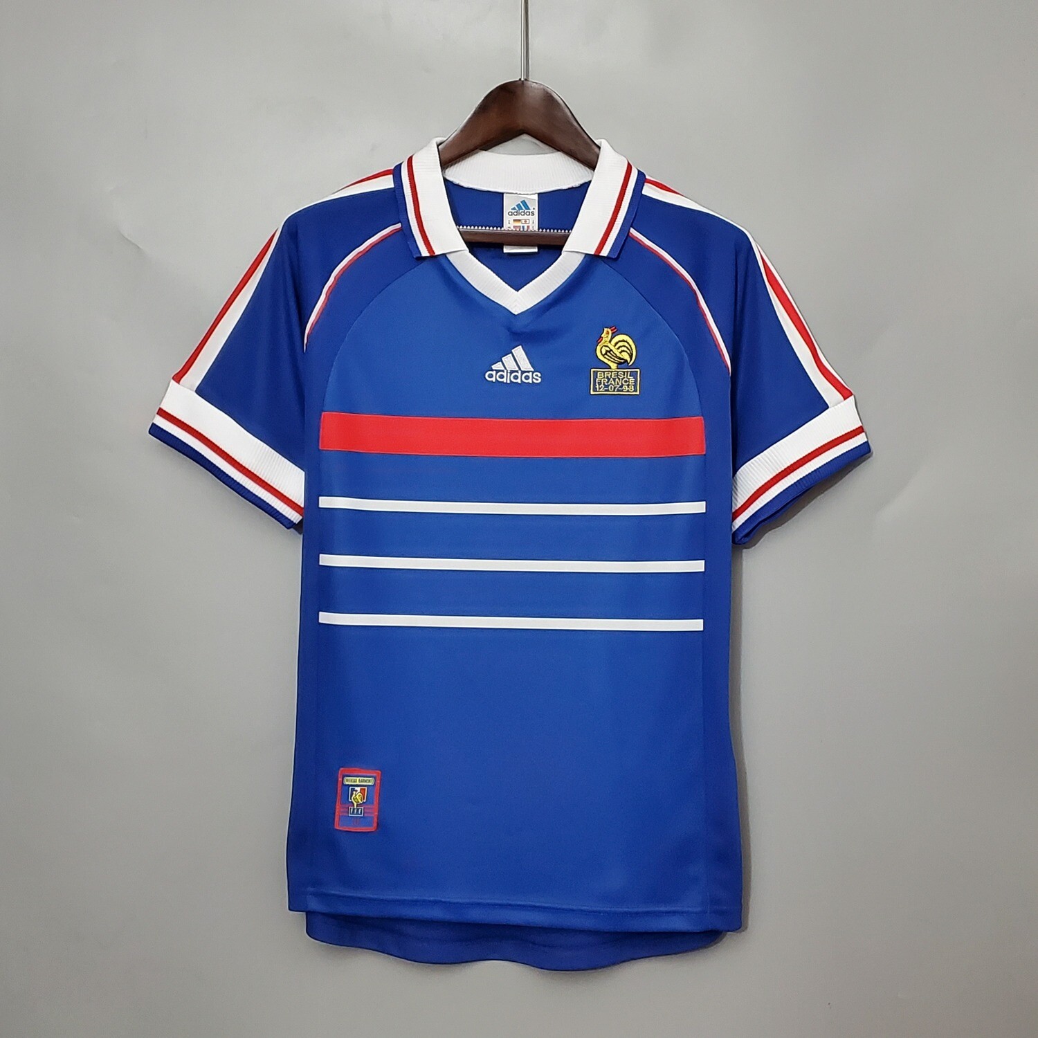 France 1998 Home Men&#39;s Jersey- Retro