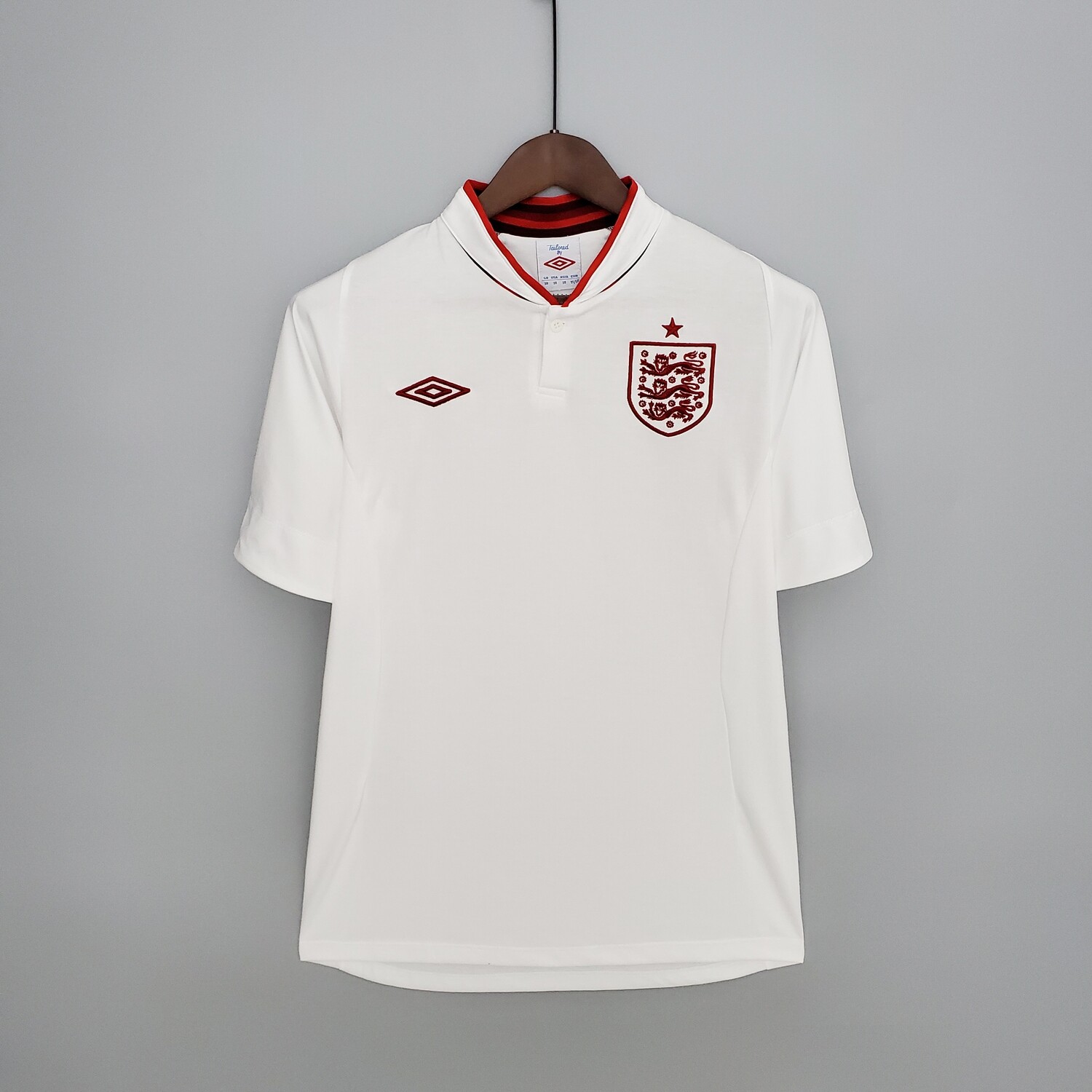 England 2012 Home Men&#39;s Jersey- Retro