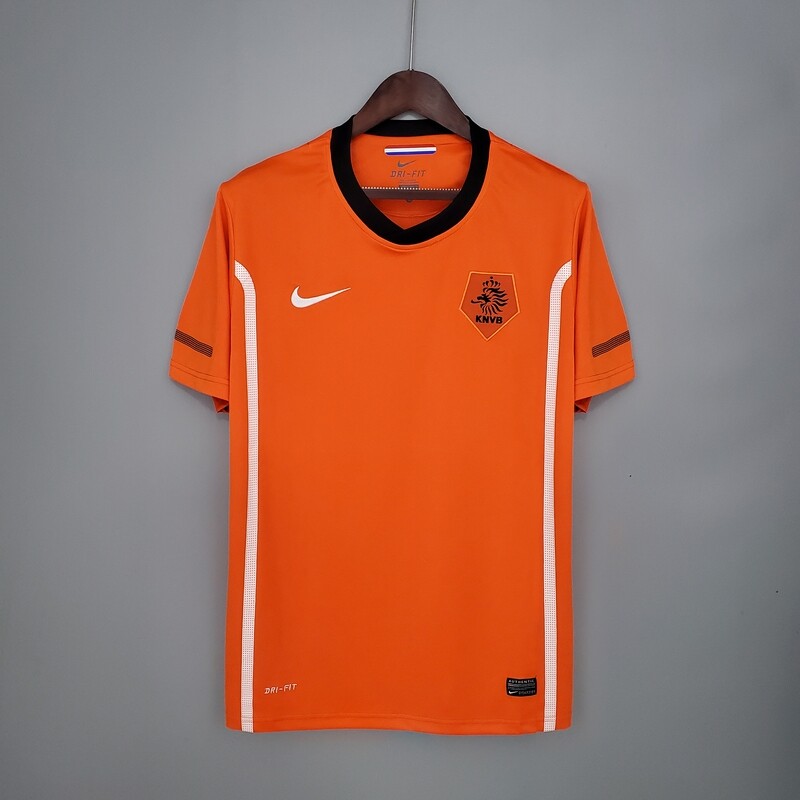 Netherlands 2010 Home Men&#39;s Jersey- Retro