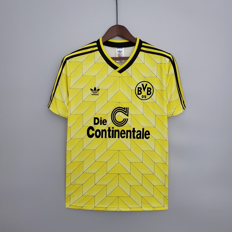 Borussia Dortmund 1988 Home Men&#39;s Jersey- Retro
