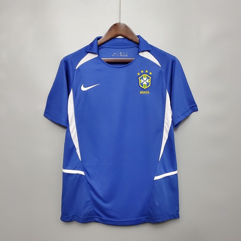 Brazil 2002 Away Men&#39;s Jersey- Retro
