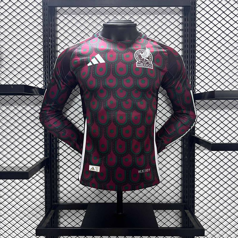 Mexico 2024 Home Long Sleeve Men&#39;s Jersey- Player Issue