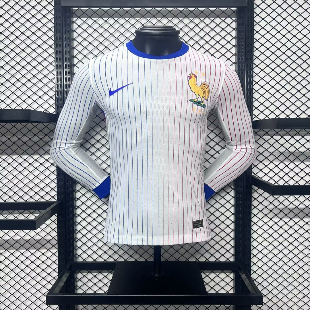 France 2024 Away Long Sleeve Men&#39;s Jersey- Player Issue