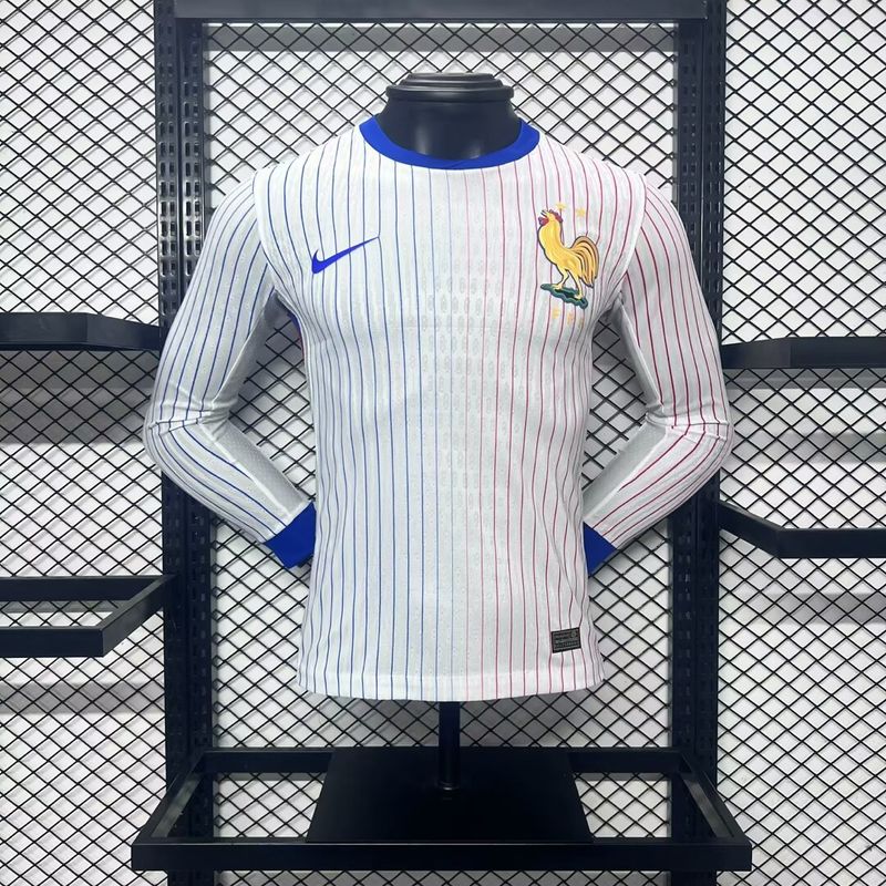 France 2024 Away Long Sleeve Men&#39;s Jersey- Player Issue