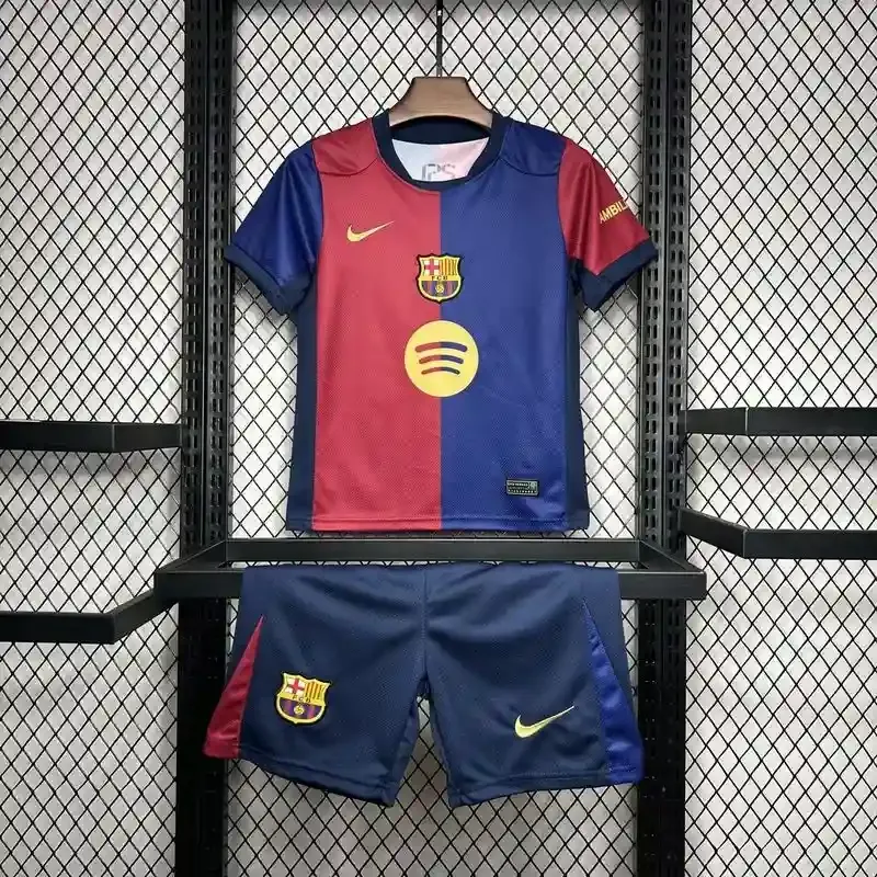 Barcelona 24/25 Home Kid&#39;s Jersey &amp; Shorts
