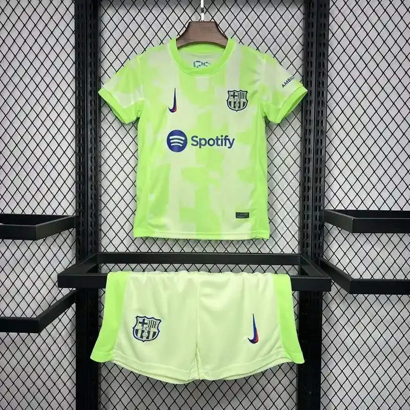 Barcelona 24/25 Third Kid&#39;s Jersey &amp; Shorts