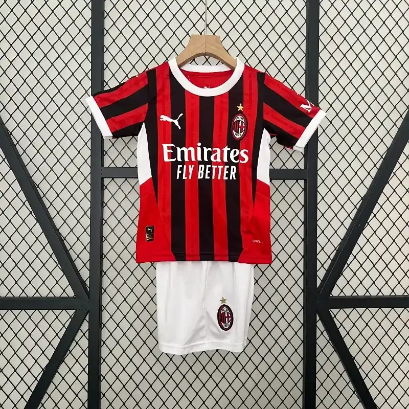 AC Milan 24/25 Home Kid&#39;s Jersey &amp; Shorts
