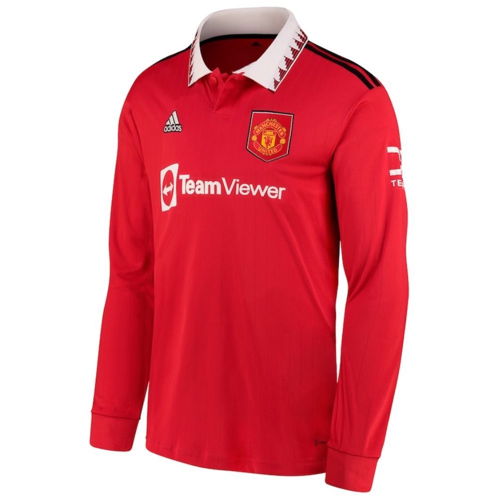 Manchester United 2022/23 Home Men&#39;s Long Sleeve Jersey- Player Issue