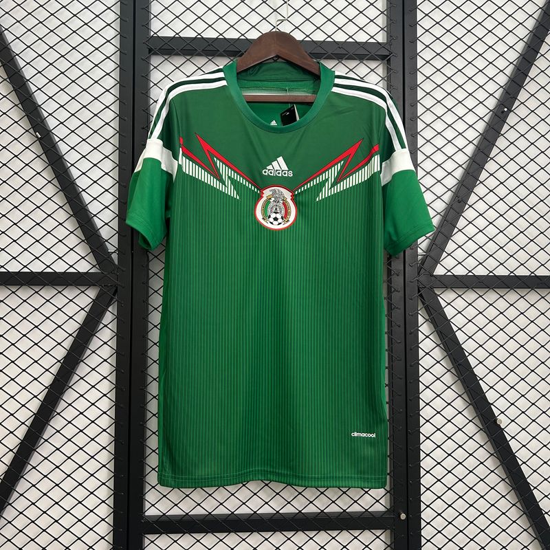 Mexico 2014 Home Men&#39;s Jersey- Retro