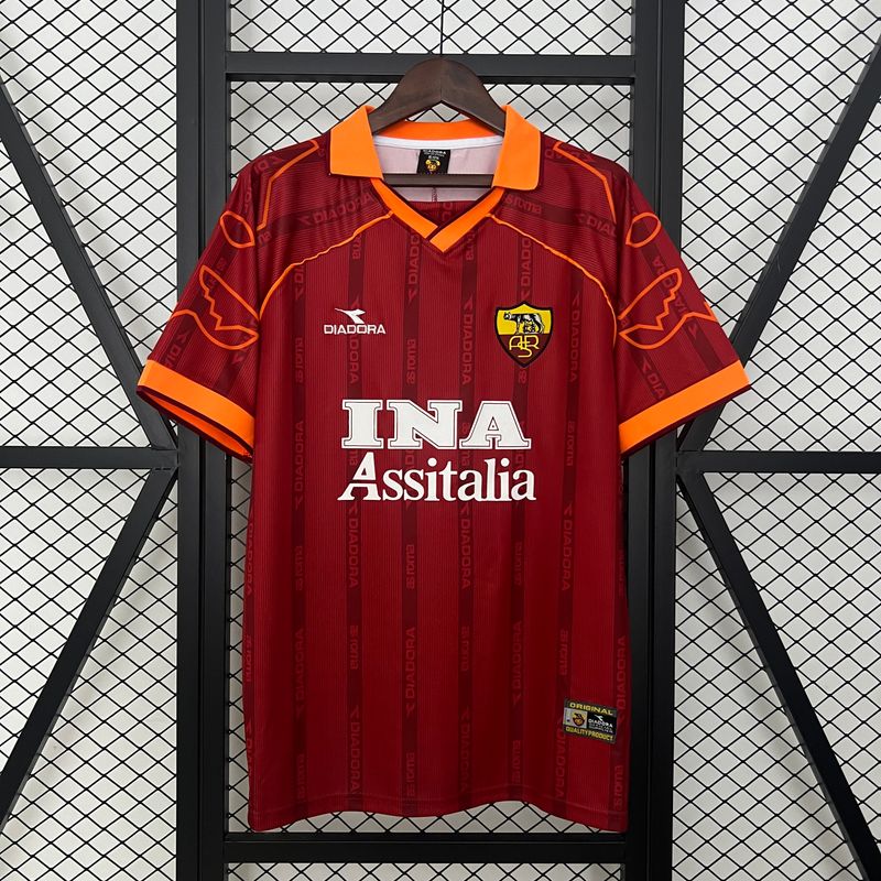 Roma 1999/00 Home Men&#39;s Jersey- Retro