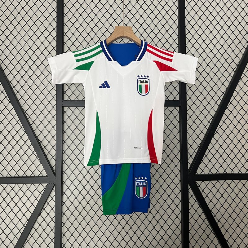Italy 2024 Away Kid&#39;s Jersey &amp; Shorts