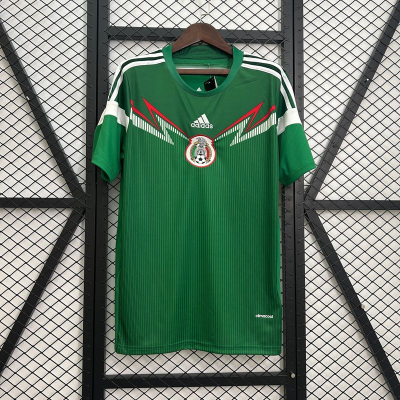 Mexico 2014 Home Men&#39;s Jersey- Retro