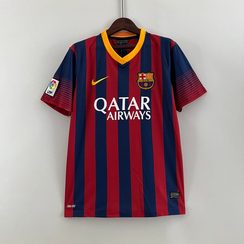 Barcelona FC 2013/14 Home Men&#39;s Jersey- Retro