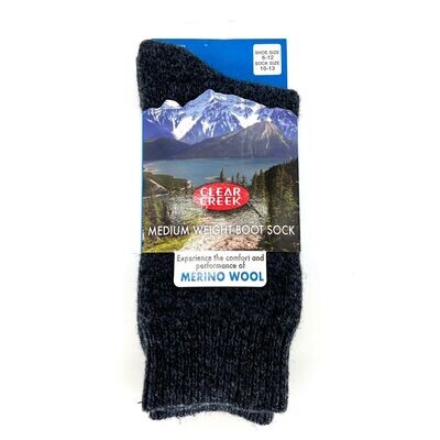 Mountain Outdoor Socks 3 Pair Pack Merino Wool Socks Made in USA Fits size 9-11