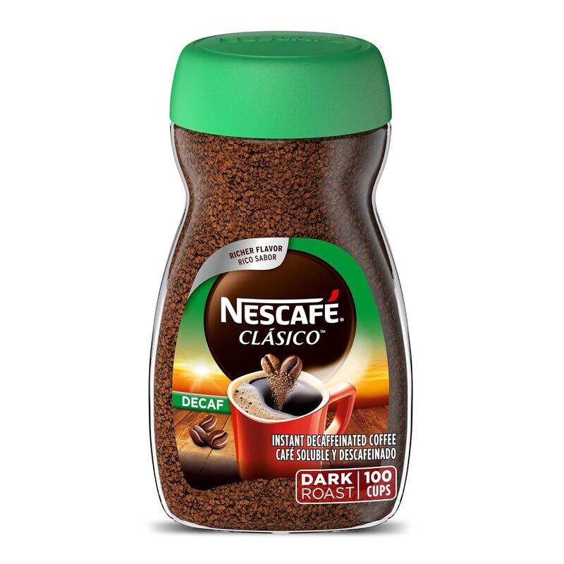 Nescafe Clasico Decaf Instant Coffee, 3.5 oz