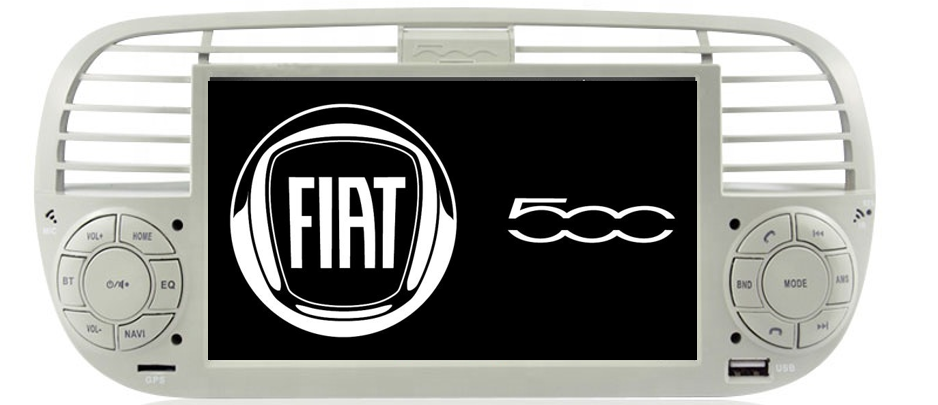 FIAT 500 Multimedia Android 10.0 weiss