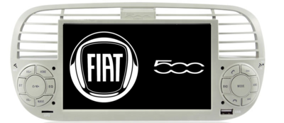 FIAT 500 Multimedia Android 10.0 weiss FIAT 500 Multimedia Android 10.0 weiss