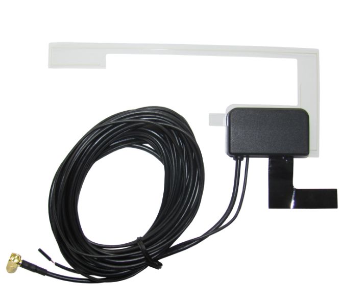 Dension Originale aktive DAB+ Scheibenantenne mit SMB Stecker für Dension DAB+U