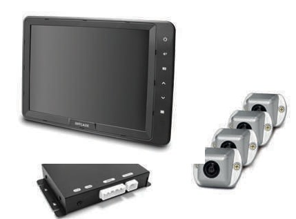 BRIGADE E-7104HRF-300 - AHD 360 System mit 10" Monitor