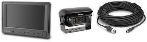 BRIGADE BE-870L-100 - Single-Klappenkamera-Monitor-System für Solofahrzeuge