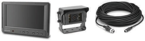 BRIGADE BE-870L-000 - Single-Kamera-Monitor-System für Solofahrzeuge