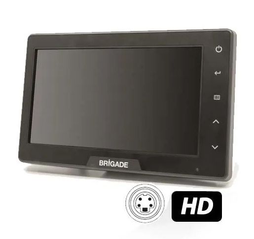 BRIGADE 7″ Hochauflösender LCD-Monitor BE-870HM
