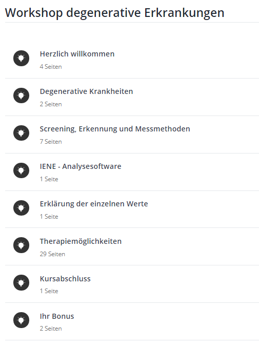 Online-Workshop &quot;Degenerative Erkrankungen erkennen mit dem Quanten Resonanz Analyser&quot;
