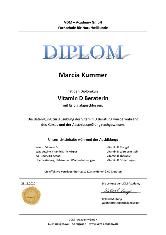 Onlinekurs &quot;Vitamin D Profiler/in&quot;