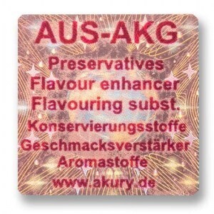 AUS-AKG – Konservierungsstoffe, Geschmacksverstärker, Aromastoffe