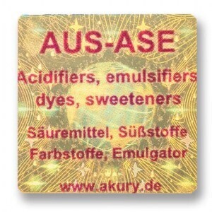 AUS-ASE – Säuremittel, Farbstoffe, Emulgatoren, Süßstoffe