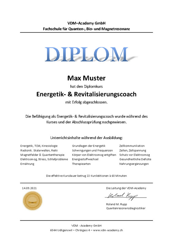 Ausbildung &quot;Energetik- &amp; Revitalisierungscoach&quot;