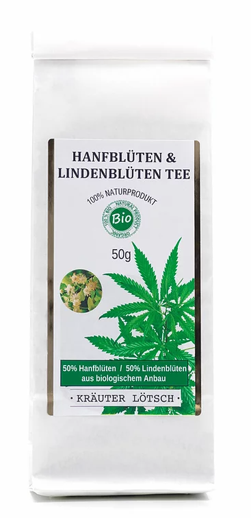BIO Hanfblüten Tee Lindenblüten 50g