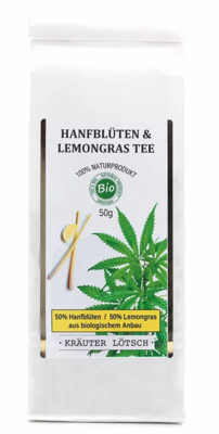 BIO Hanfblüten Tee Lemongrass 50g