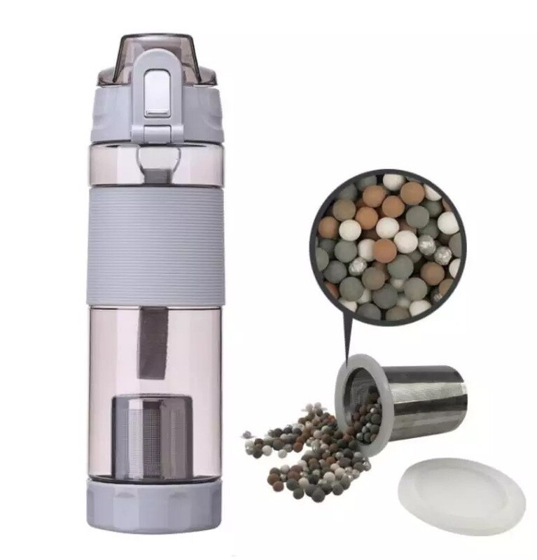Trinkflasche Quantum Energy 650ml grau