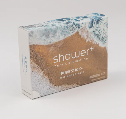 PURE STICK+ Mittelmeersalz zu Shower+
