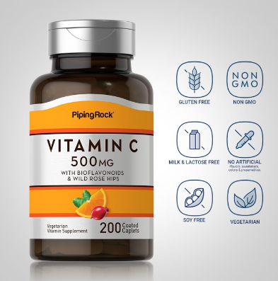 Vitamin C 500mg mit Bioflavonoiden u. Hagebutten