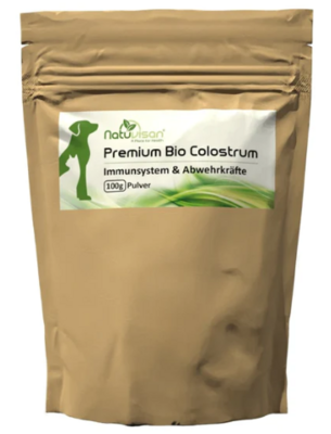 Bio Colostrum für Tiere - 30% IgG- für Hund und Katze - 100g Pulver