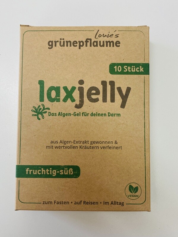 Laxplum grüne Pflaume Laxjelly Packung mit 10 Stk.