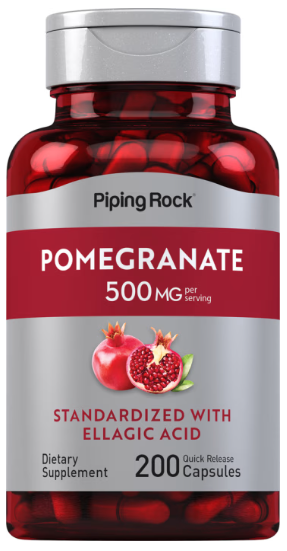 Granatapfelextrakt (standardisiert), 500 mg (pro Portion), 200 Kapseln mit schneller Freisetzung36.00