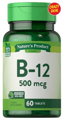 Vitamin B12, 500 mcg, 60 Tabletten