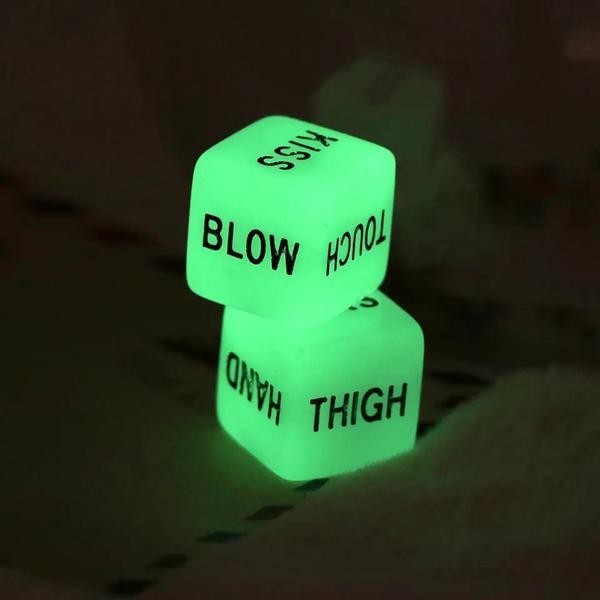 Glow in the dark sex dice (2 Pack)