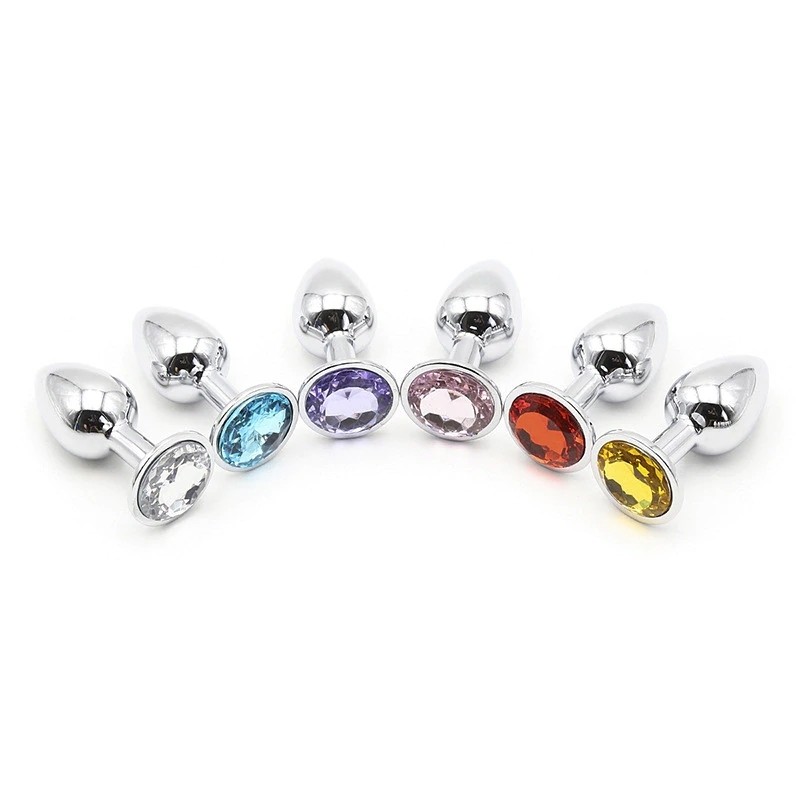 Stainless Steel Butt Plug With Jewel Anal Plug