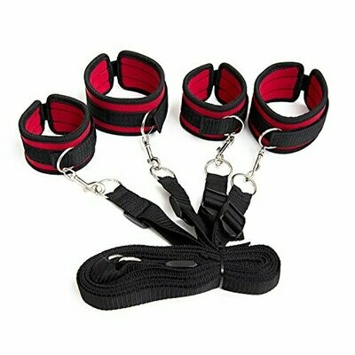 Under Bed Sex Bondage Restraints - Handcuffs Ankle Cuffs Adult Sex Game