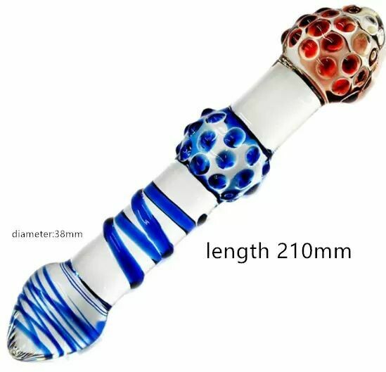 Glass Spiral Texture Dildo &amp; Butt Plug