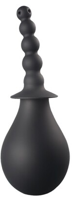 Deluxe Curved Silicone Beaded Anal Douche