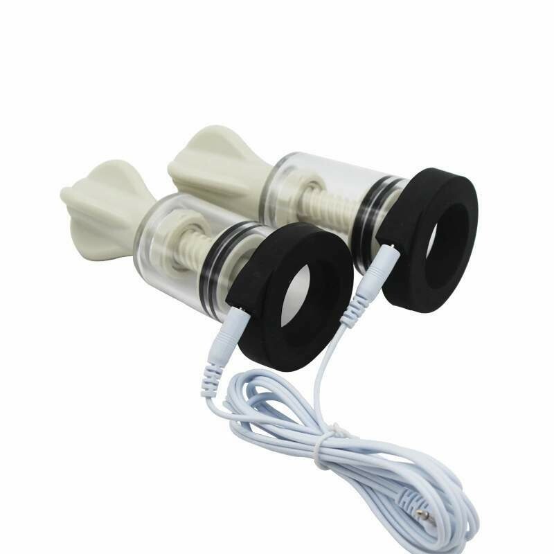 Electronic Pulse Shock Nipple Suckers Climax Stimulator